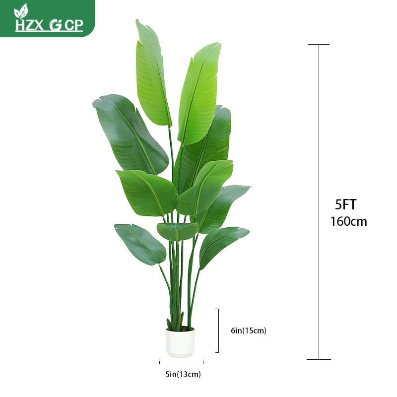 Bird of Paradise Plant Artificial 6ft,Faux Plants Indoor Tall with 12 Trunks - The Perfect Indoor Silk Floor Plant for Home Decor in Living Room, Office, and Bedroom (6FT Bird of Paradise)