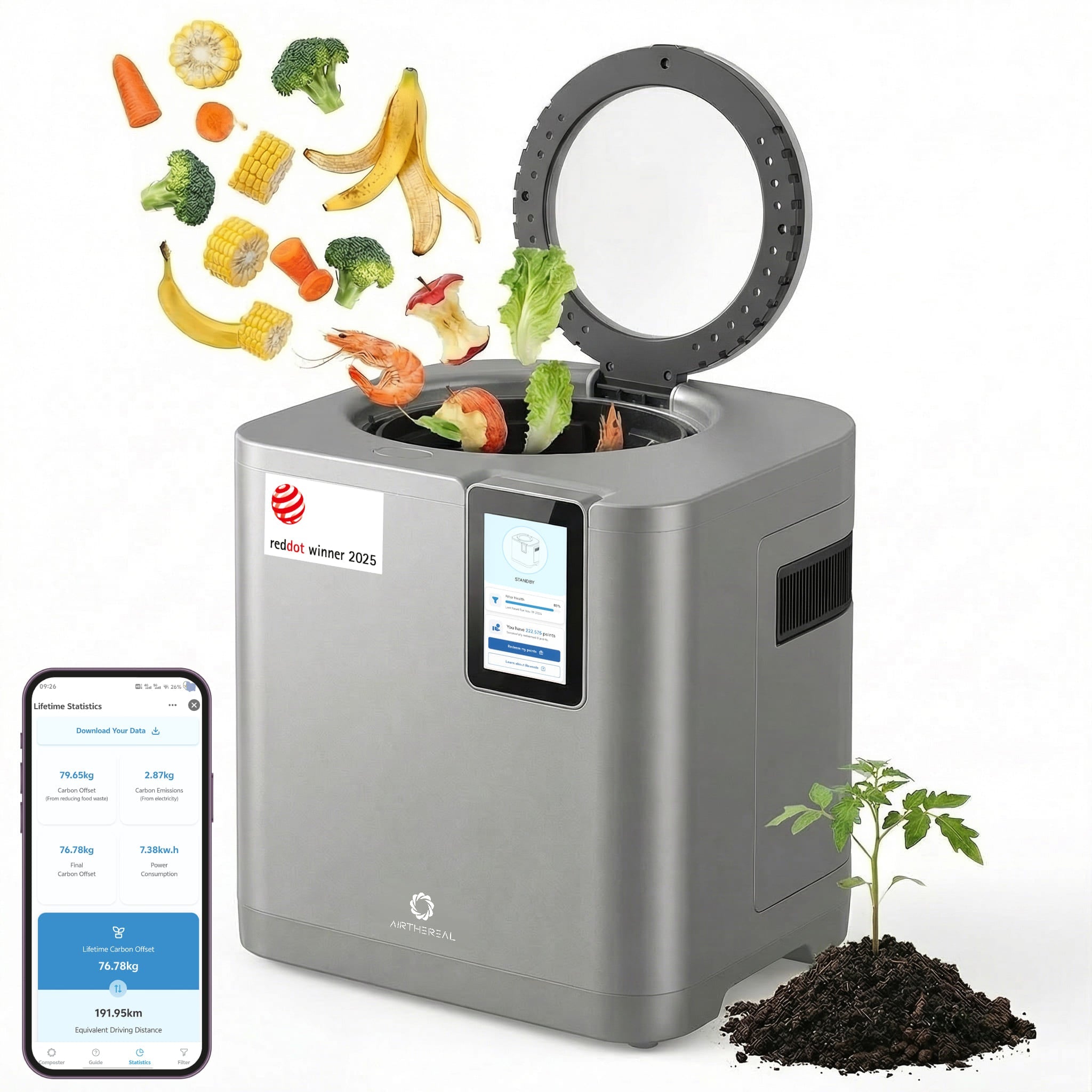 Revive R800 5L WiFi Kitchen Composter