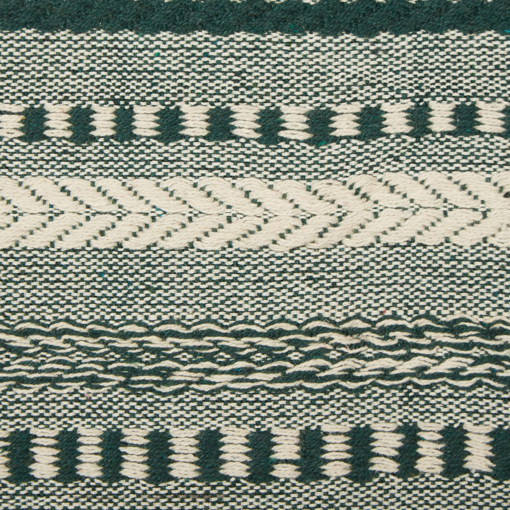 DII Farmhouse Braided Stripe Table Runner Collection, 15x72 (15x77, Fringe Included), Stone