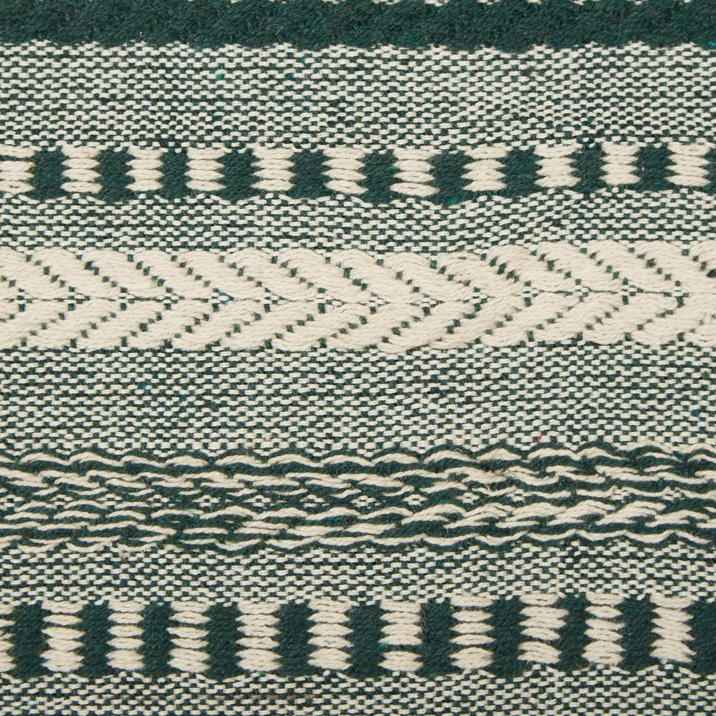 DII Farmhouse Braided Stripe Table Runner Collection, 15x72 (15x77, Fringe Included), Stone