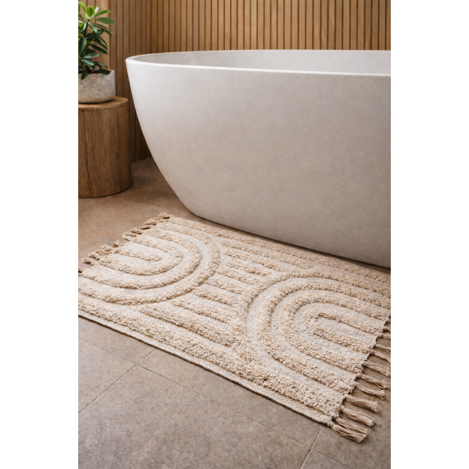 Hana Textured Bath Mat